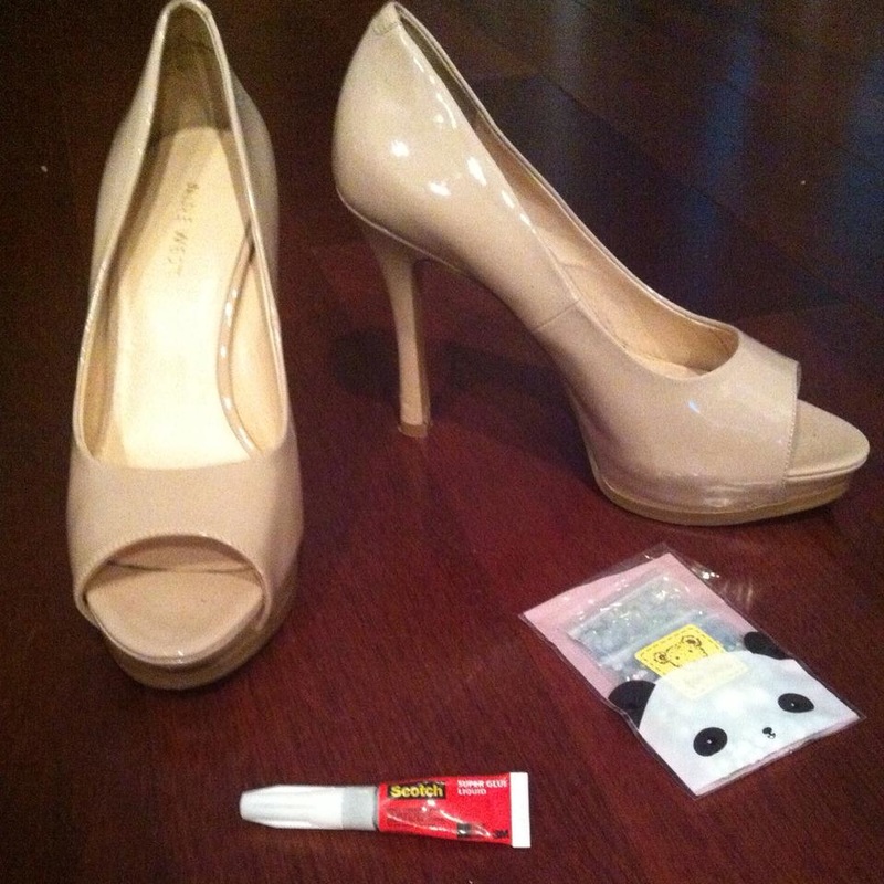 Pin by Michelle Renae on diy burlesque outfits  Diy heels, Bedazzled shoes  heels, Bling heels