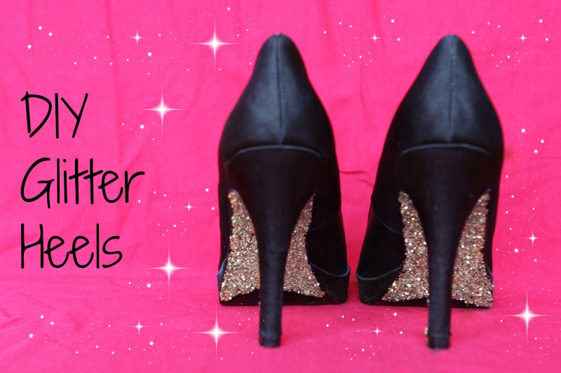Diy Glitter Heels - Bobby Pins and Lip Gloss